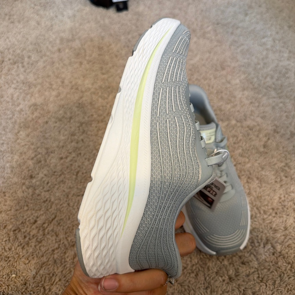 Skechers Hands Free Swift Fit Gray Lime Memory Foam Sneakers 179313S Womens 6.5 - Picture 5 of 7